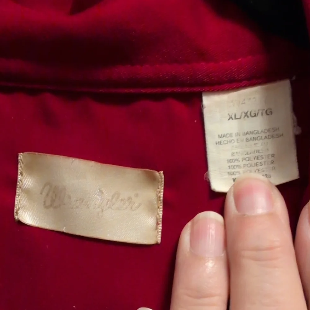 Wrangler Red Button-Up Shirt - Picture 2 of 3